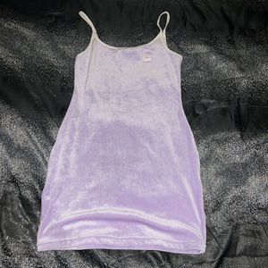 Fila purple velvet dress